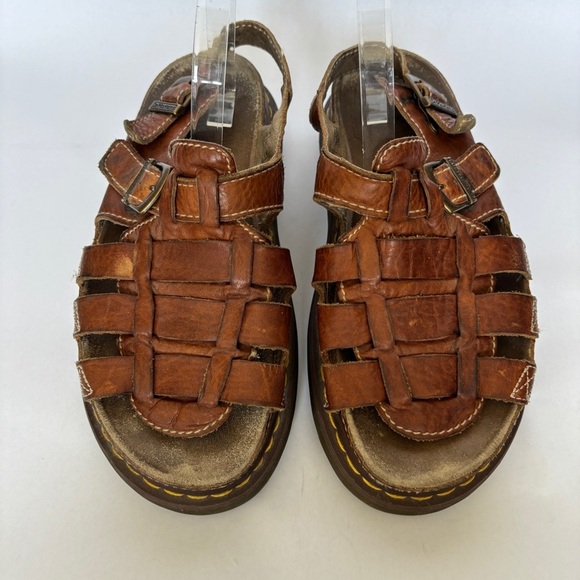Dr. Martens Mens vintage 8092 Brown Leather chunky Y2K Fisherman Sandals size 13 main image 5